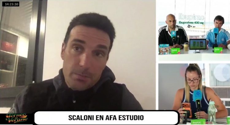 斯卡洛尼:最近和梅西见面没聊世界杯,时间还早不要给他太大压力