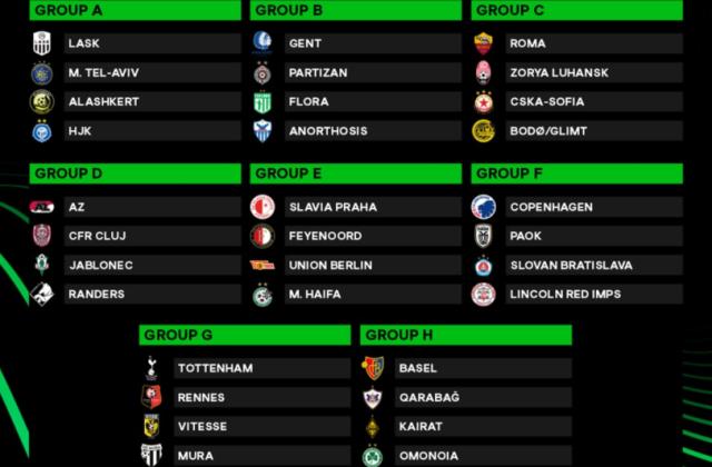 B体育-首届欧协杯抽签：热刺与雷恩相遇 罗马赴北欧